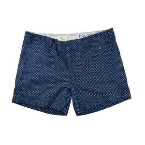 G1 Paper Twill Navy Polka Dot Shorts Womens Size 8 Cotton Chino Summer Preppy